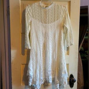 Cream Lace Dress